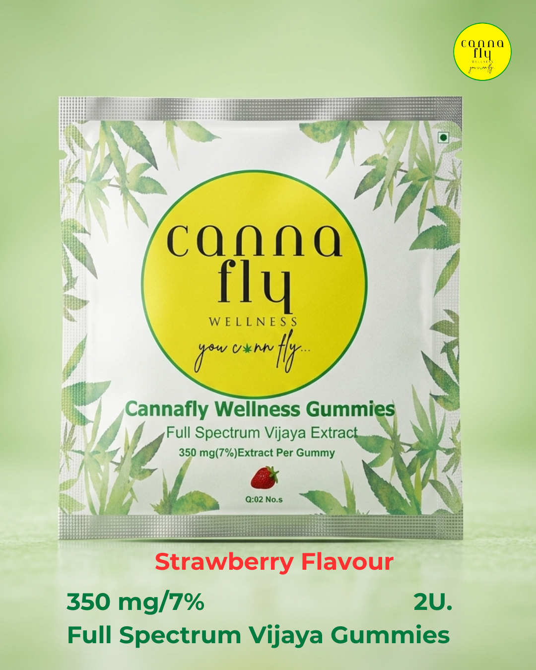 Cannafly Wellness Gummies 350mg (7%) - 2U