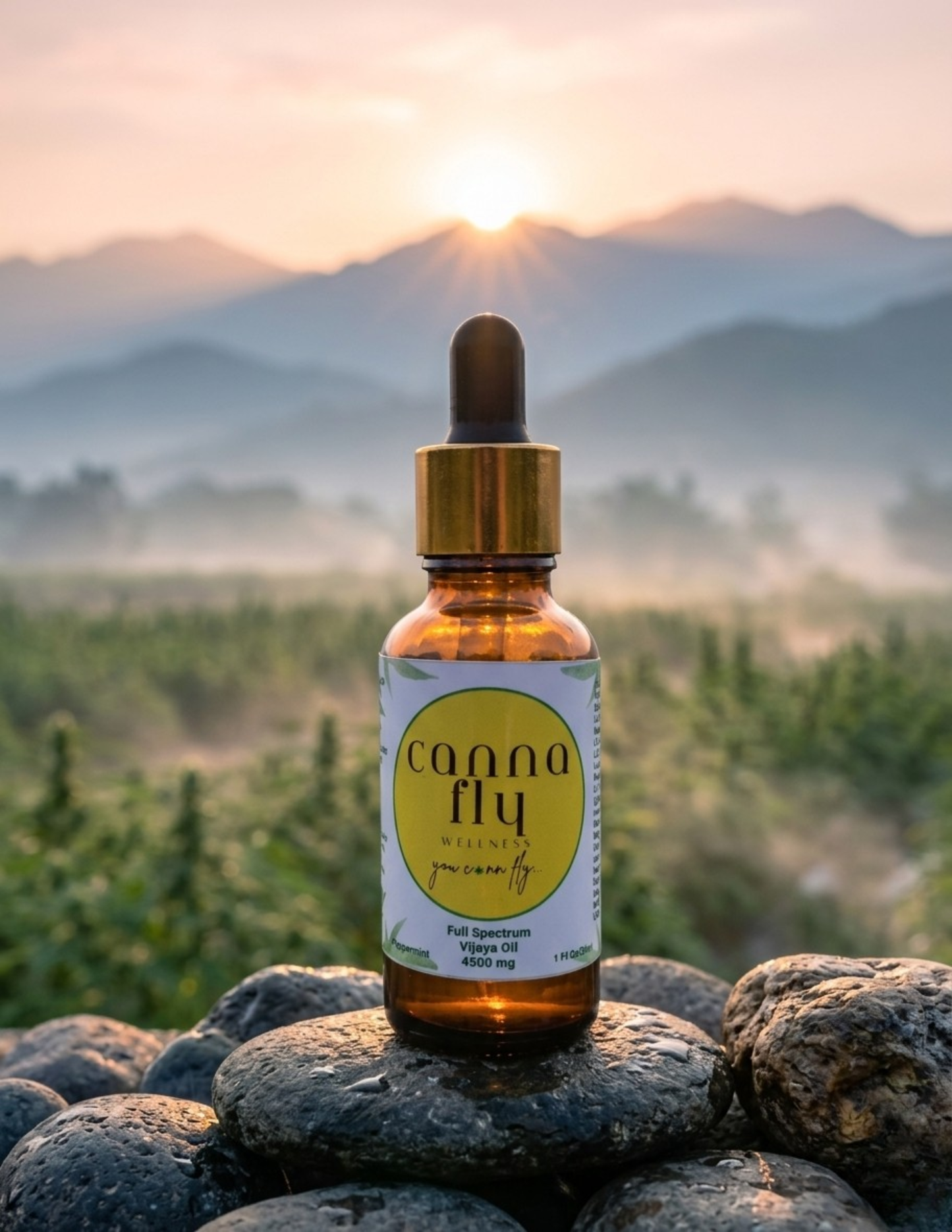 Cannafly Wellness Full Spectrum CBD Oil 4500mg (30ml) – Peppermint