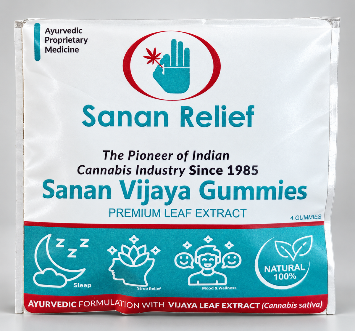 Sanan Vijaya Gummies by Cannafly Wellness - PACK OF 4