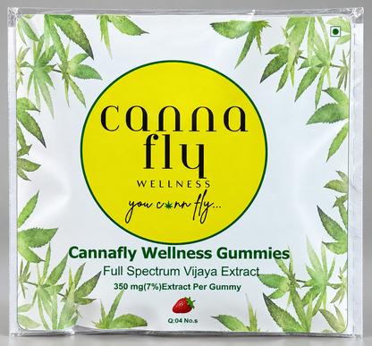 Cannafly Wellness Gummies 350mg (7%) 4 Unit Trial Pack